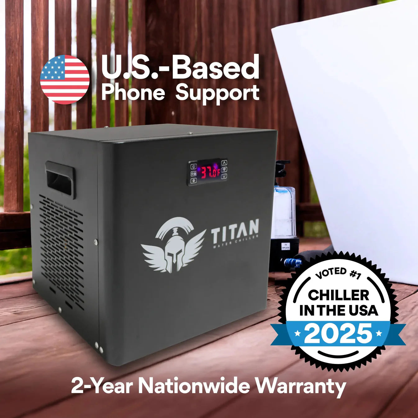 Titan Wellness Cold Plunge Chiller Black