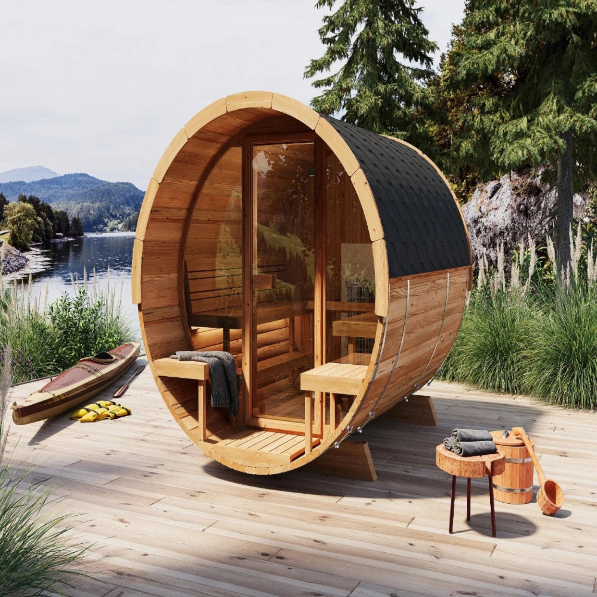 Total Recovery Systems Barrel Sauna