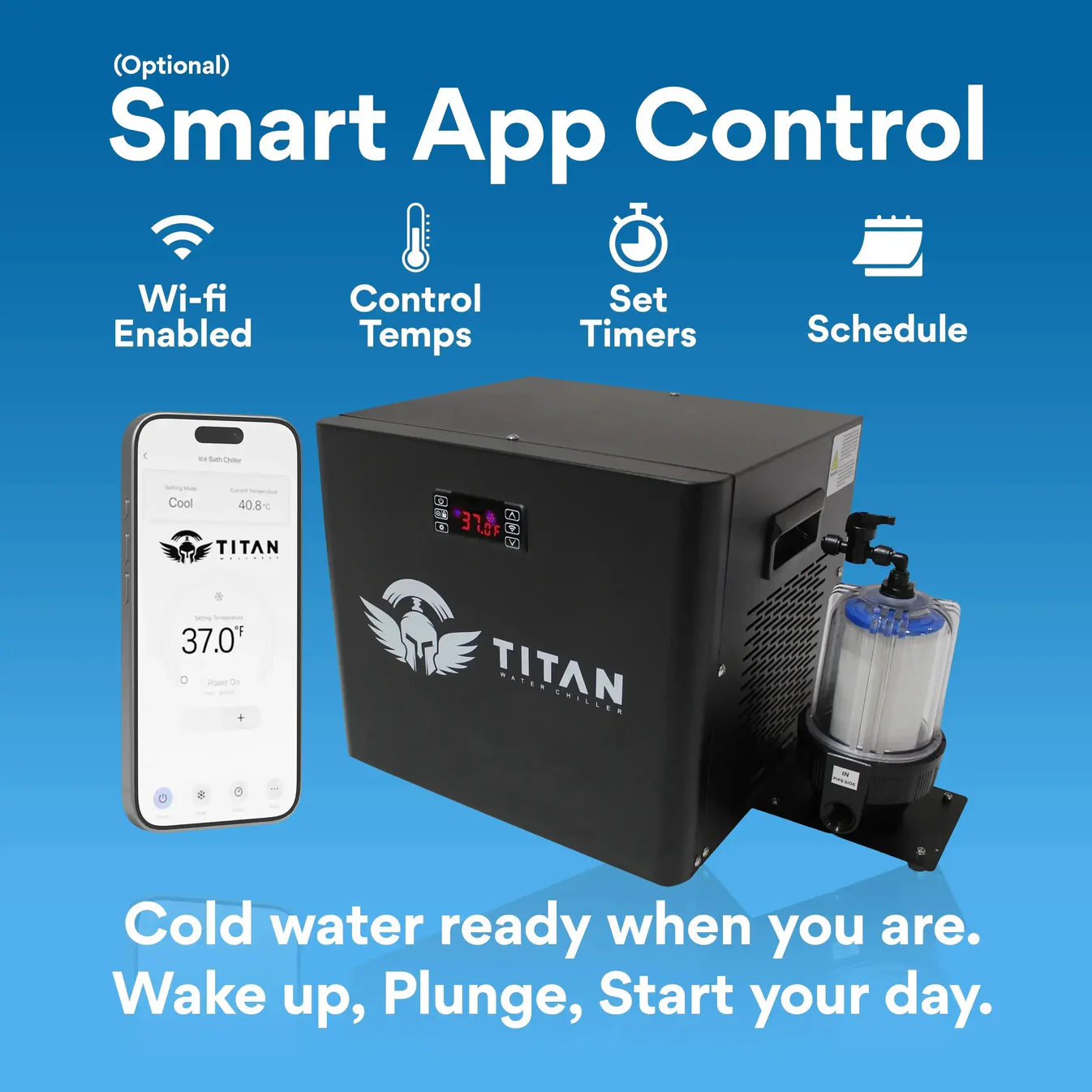 Titan Wellness Cold Plunge Chiller Black